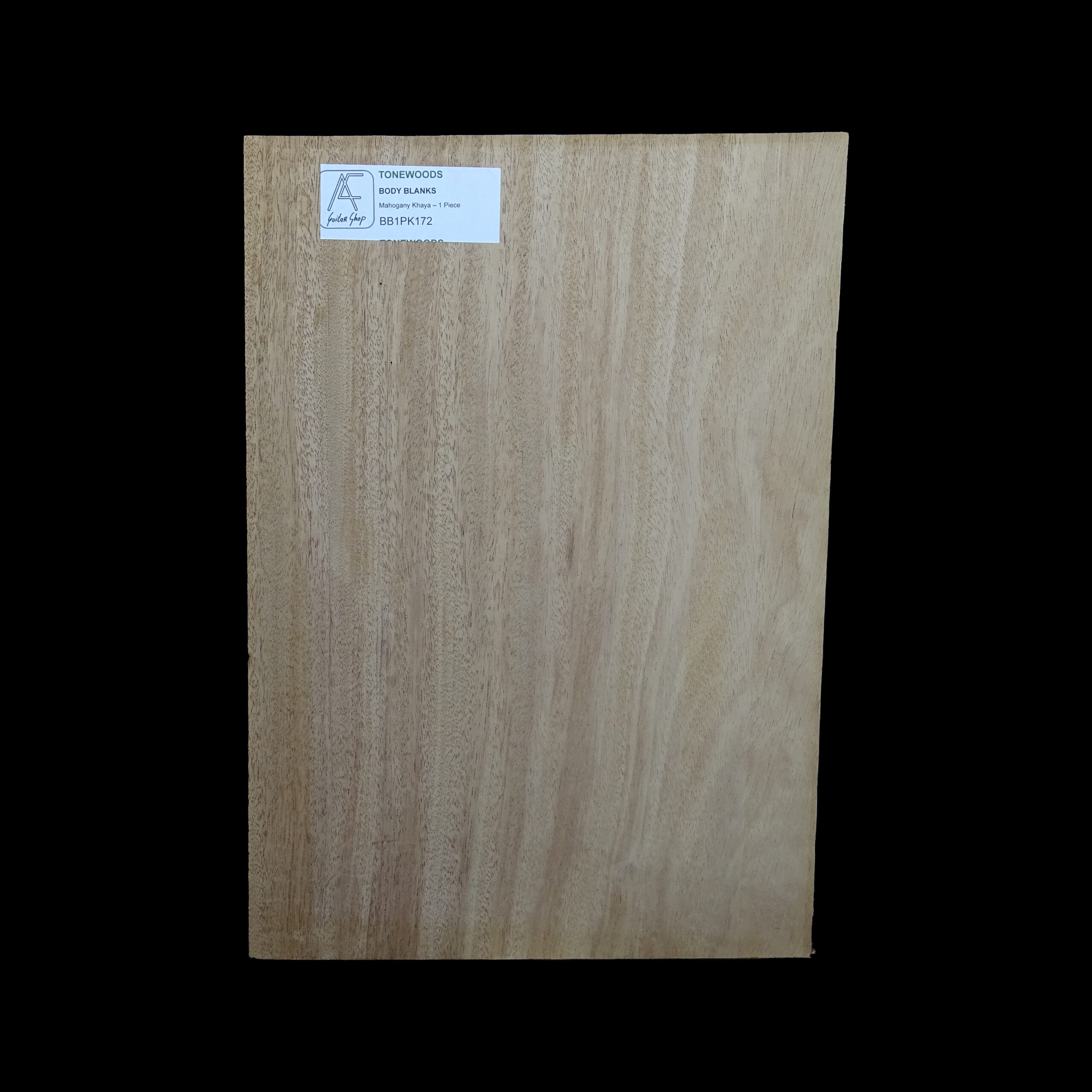 AC Khaya (African Mahogany/Acajou) Body Blank - 1 piece - BB1PK172