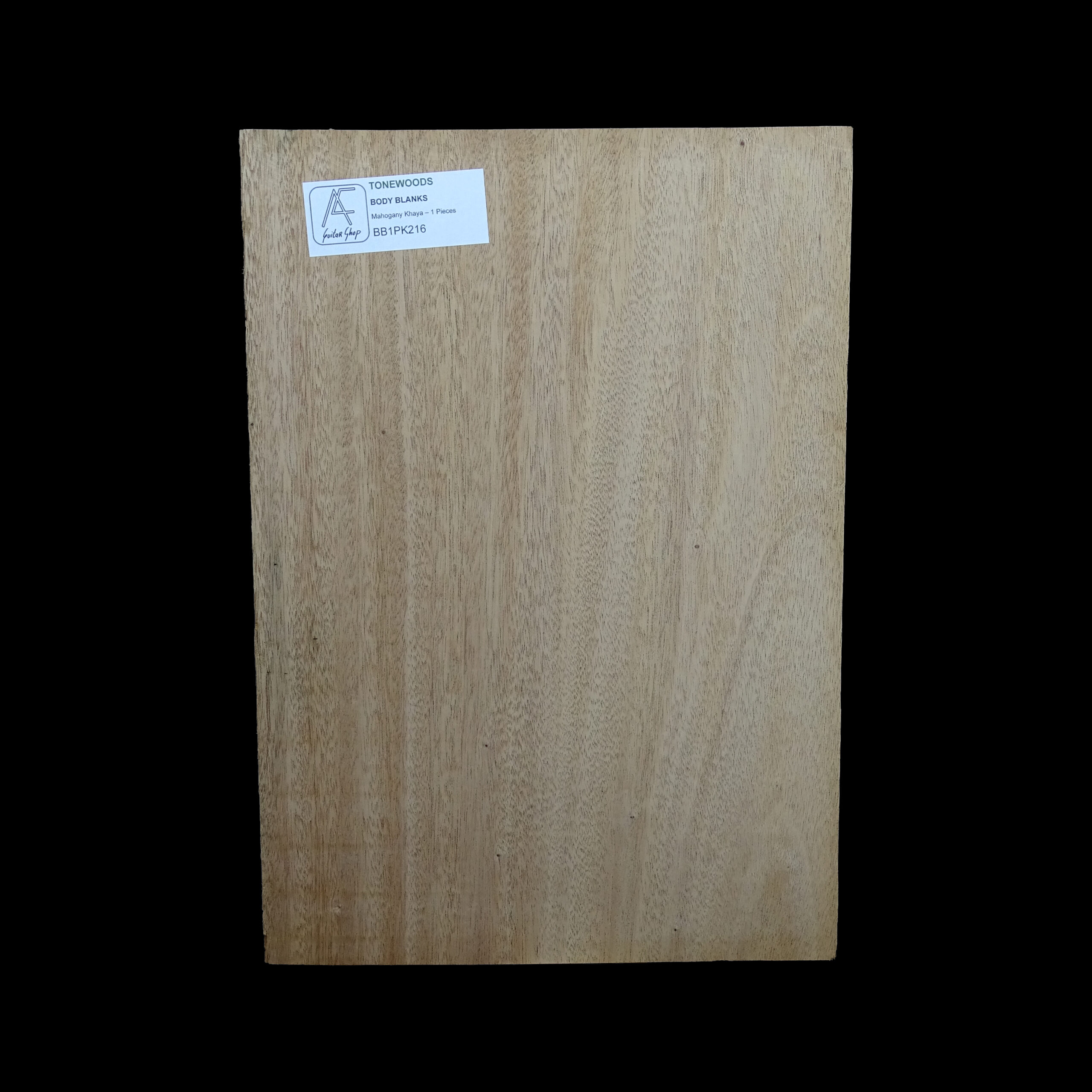 AC Khaya (African Mahogany/Acajou) Body Blank - 1 piece - BB1PK216