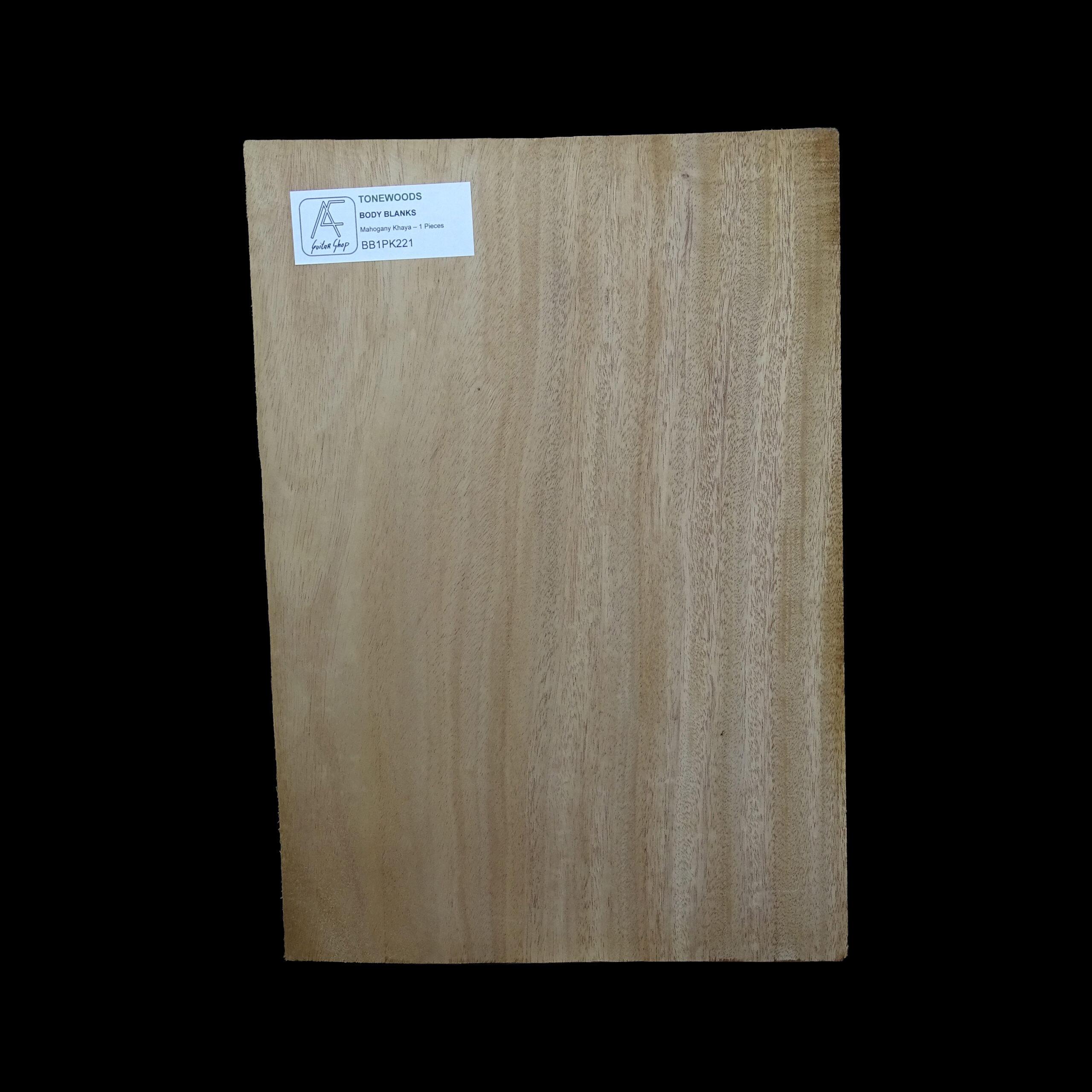 AC Khaya (African Mahogany/Acajou) Body Blank - 1 piece - BB1PK221