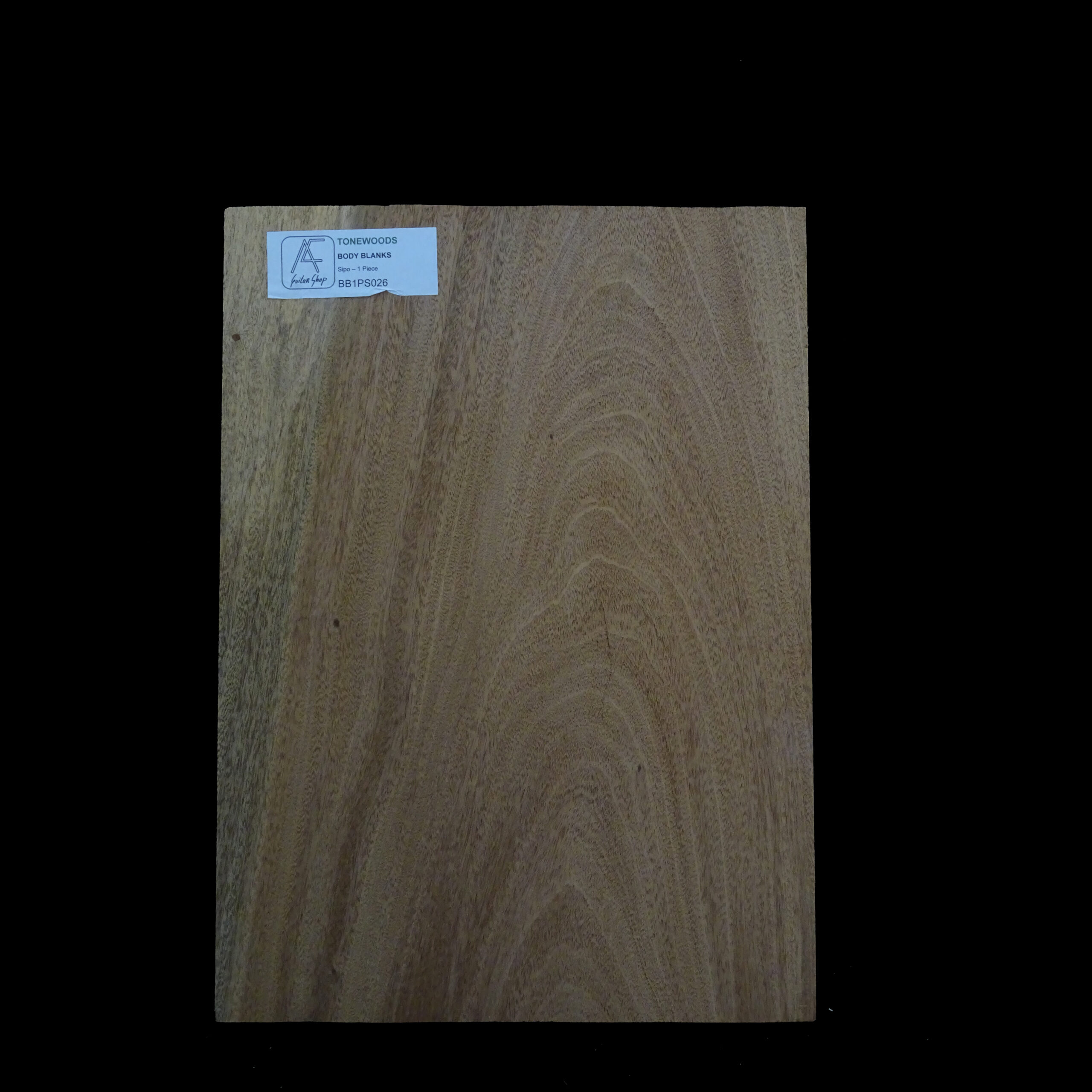 AC Sipo Body Blank - 1 piece - BB1PS026