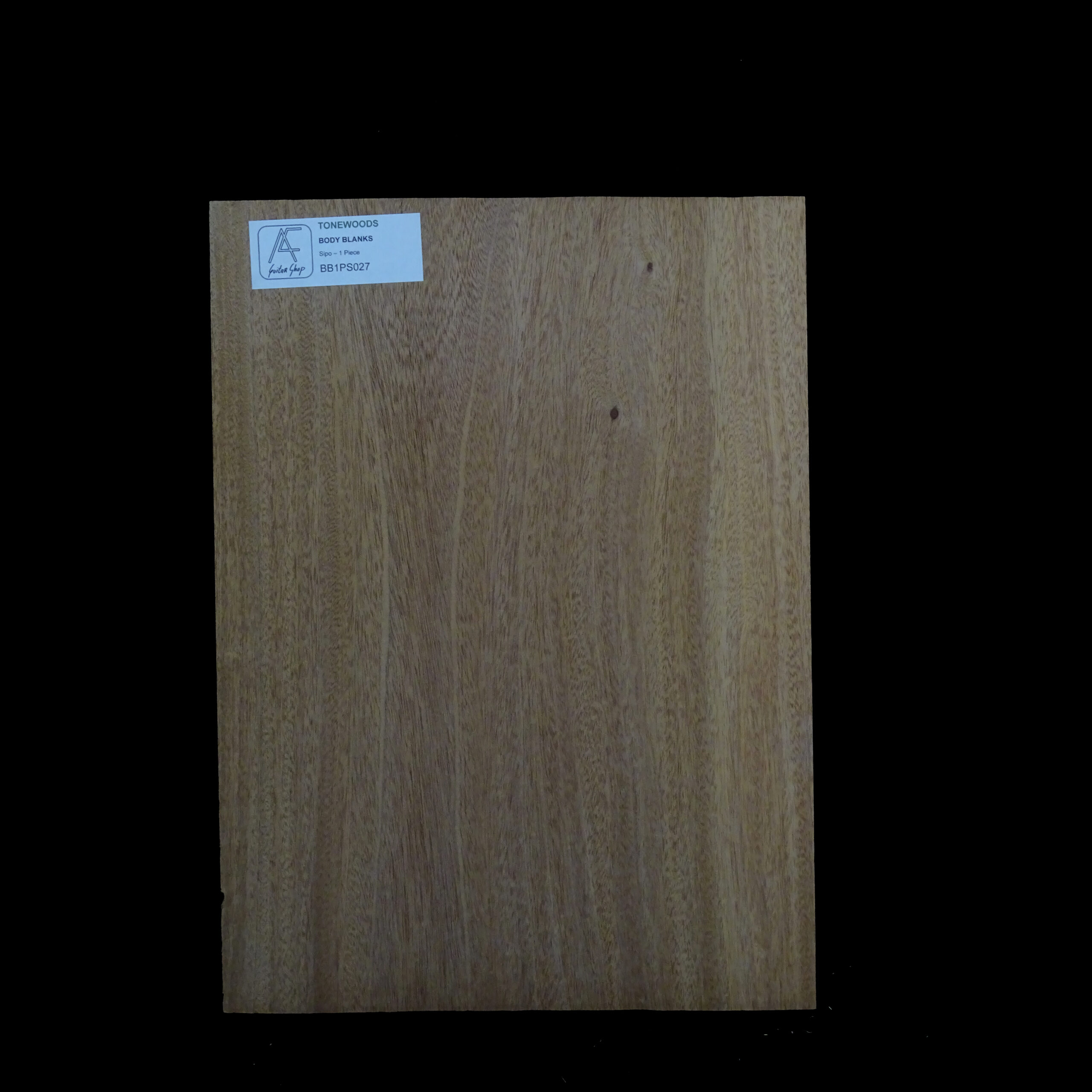 AC Sipo Body Blank - 1 piece - BB1PS027