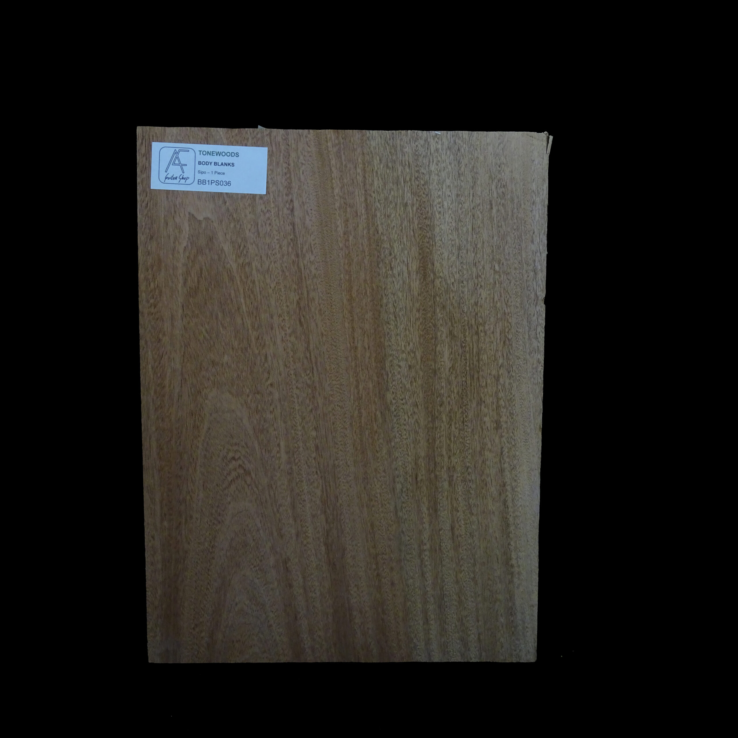 AC Sipo Body Blank - 1 piece - BB1PS036