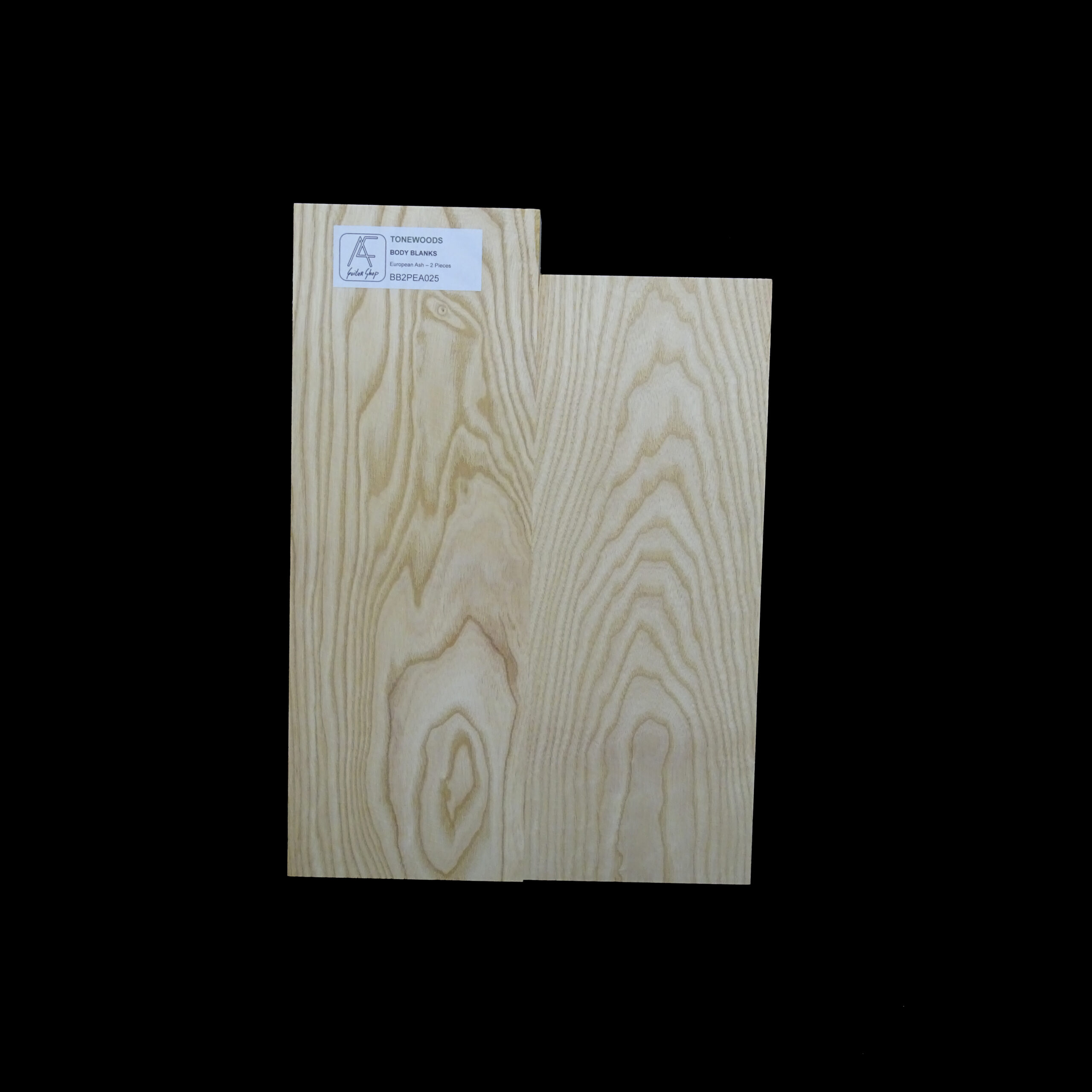 AC European Ash Body Blank 2 Pieces - BB2PEA025