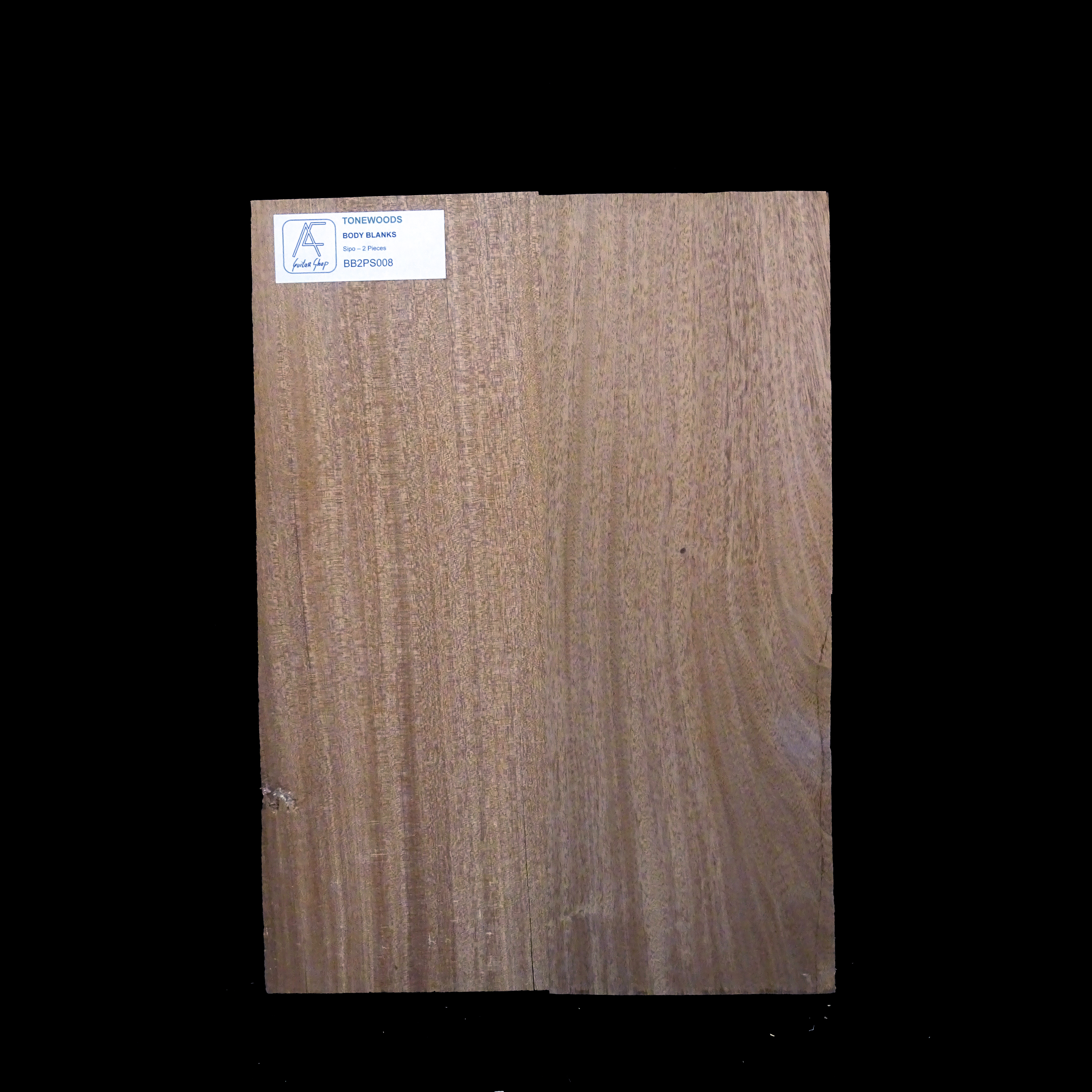 AC Sipo Body Blank - 2 pieces - BB2PS008