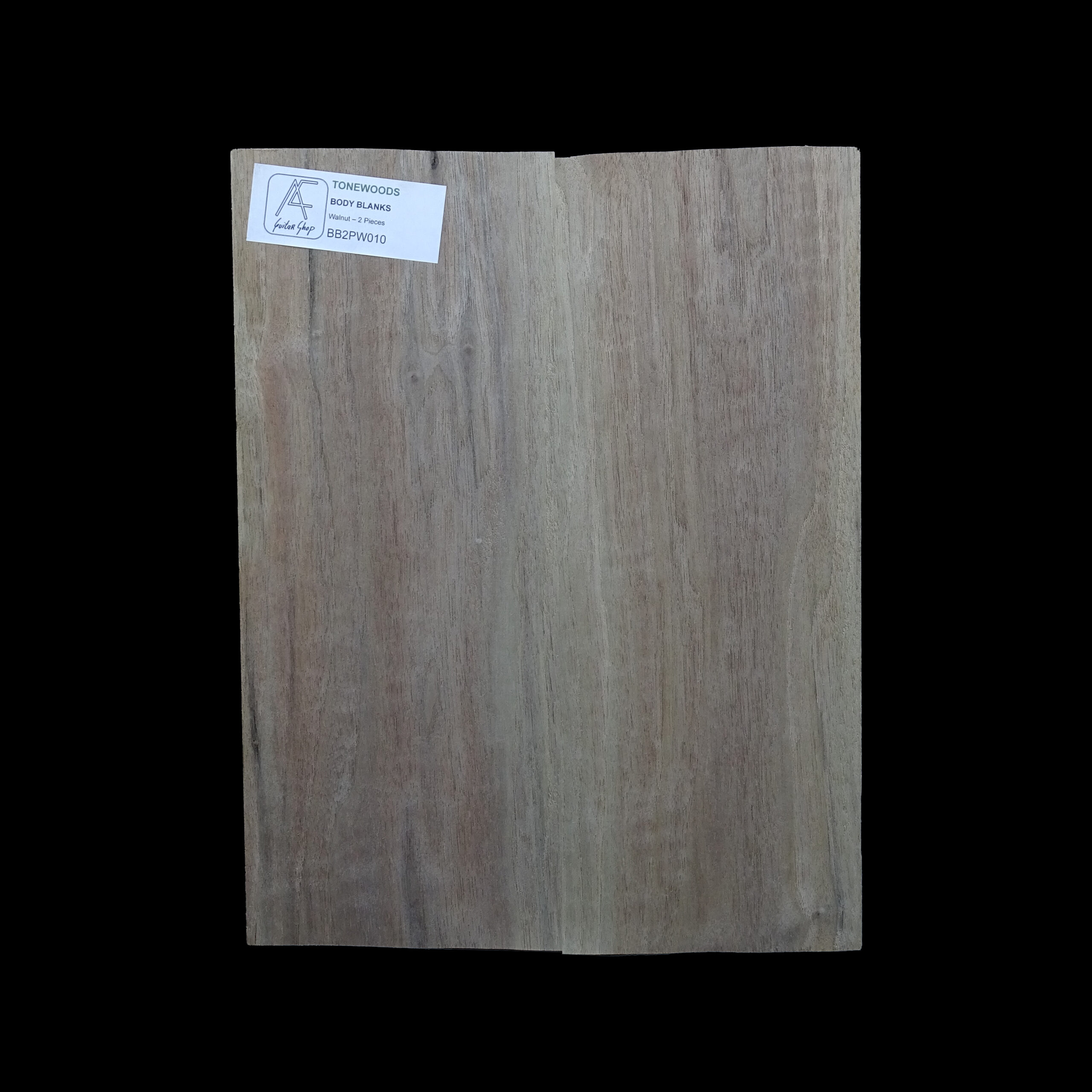 AC American Walnut Body Blank 2 Pieces - BB2PW010