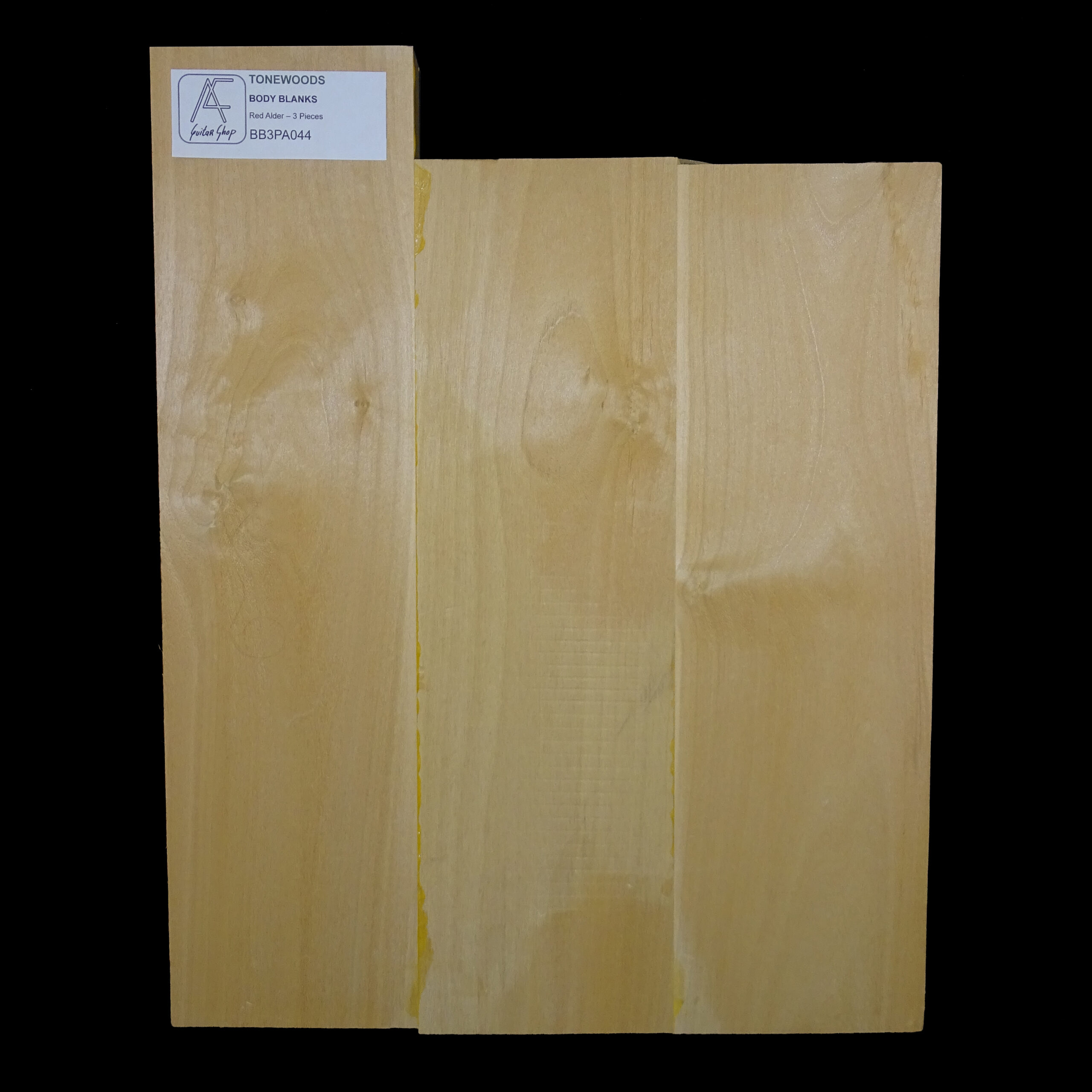 AC Red Alder Body Blank - 3 Piece - BB3PA044