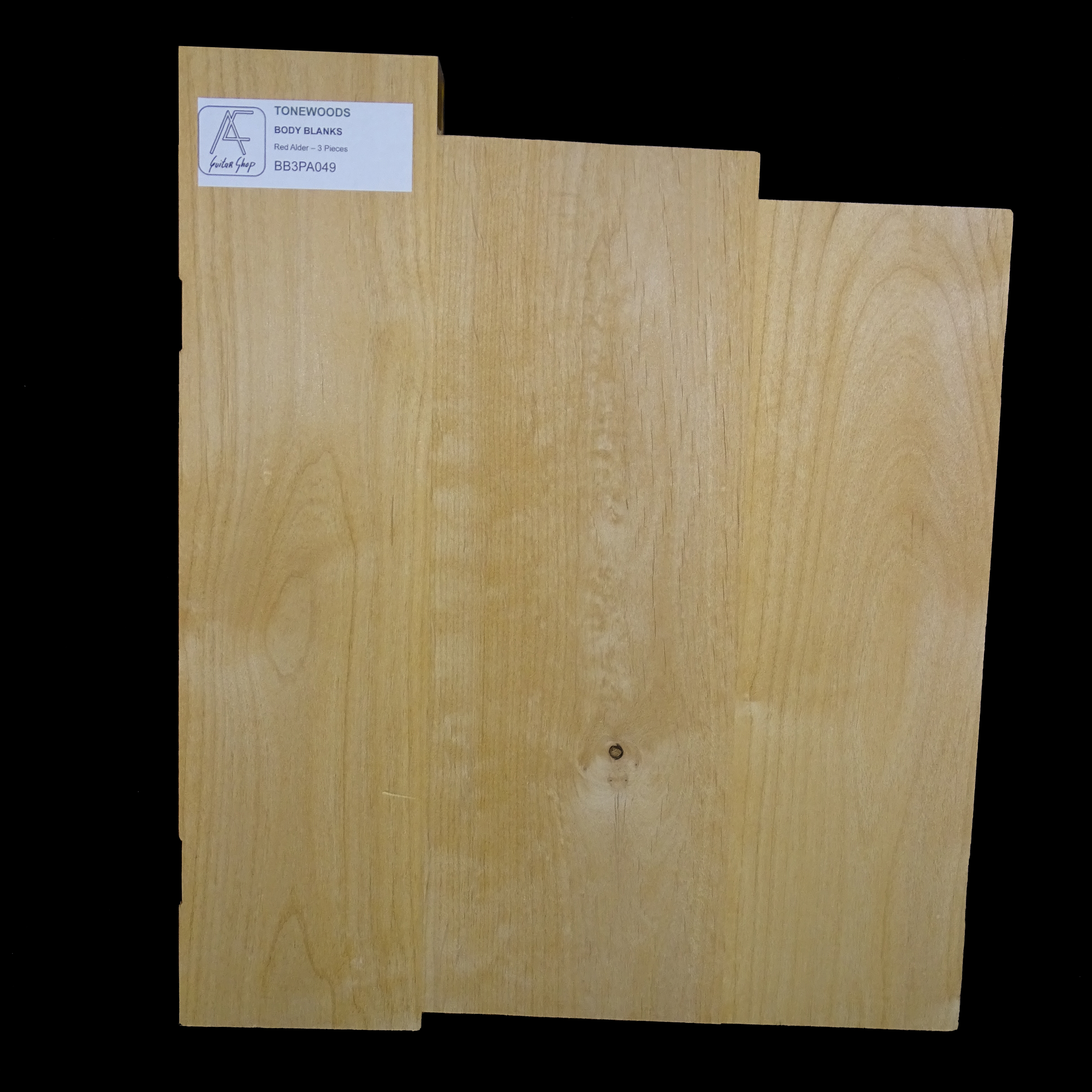 AC Red Alder Body Blank - 3 Piece - BB3PA049