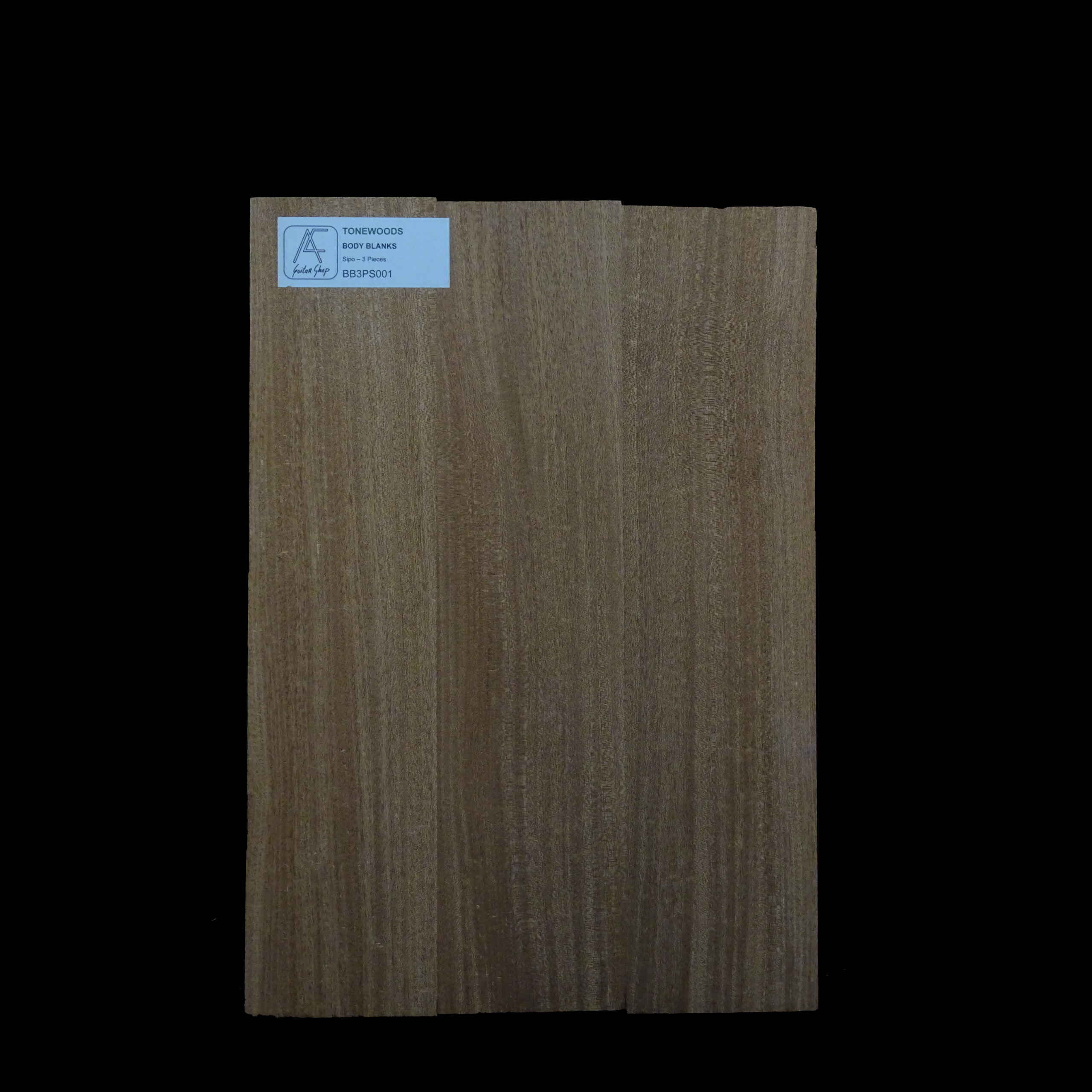 AC Sipo Body Blank - 3 pieces - BB3PS001