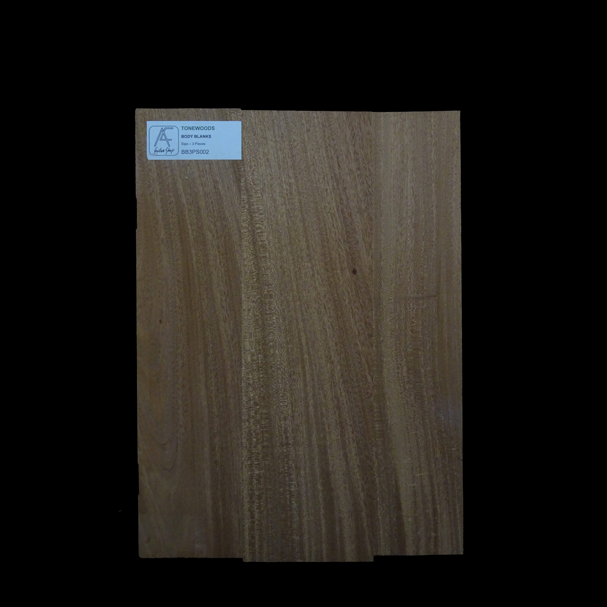 AC Sipo Body Blank - 3 pieces - BB3PS002