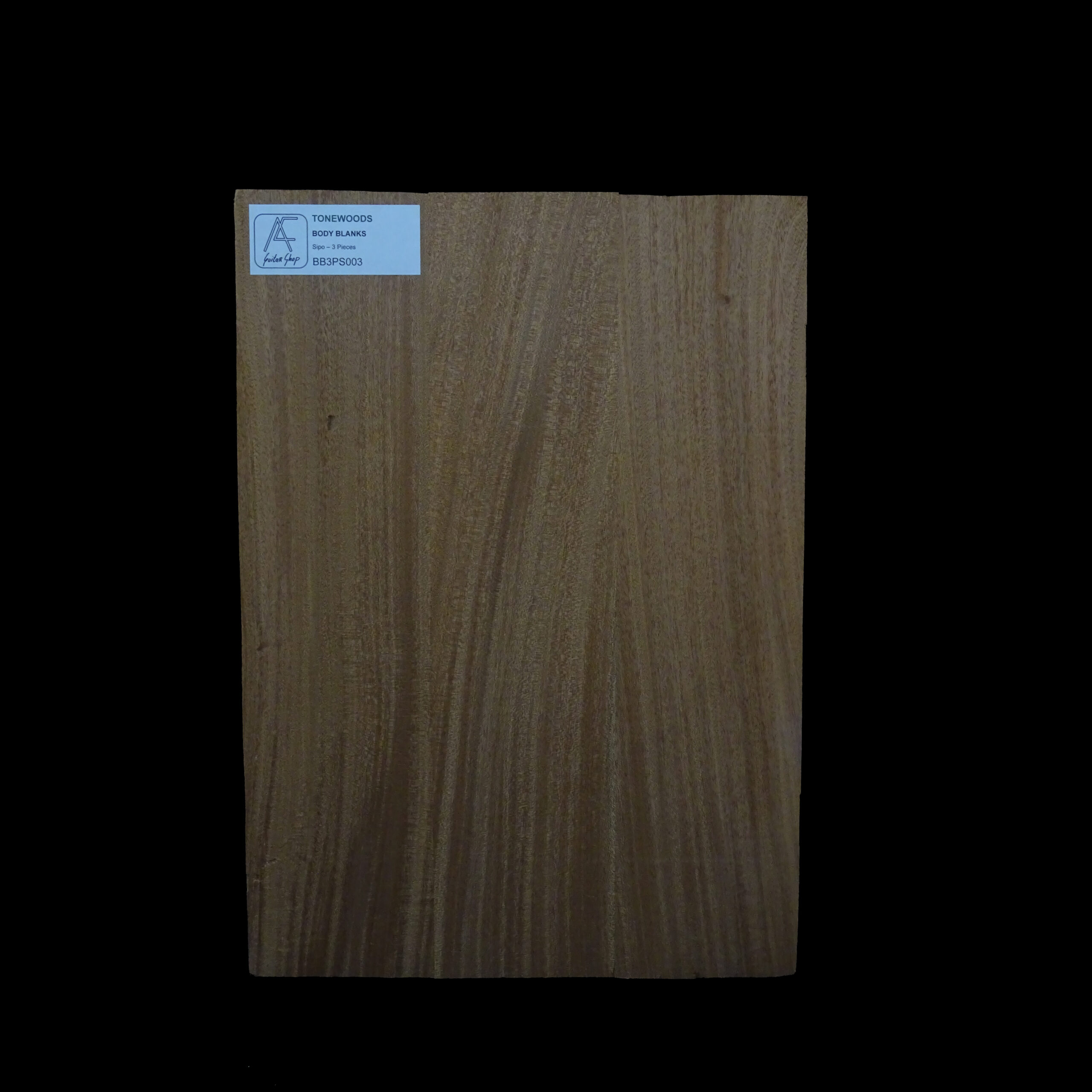 AC Sipo Body Blank - 3 pieces - BB3PS003