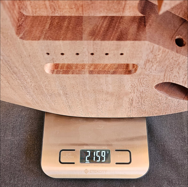 AC Strat Style Mahogany Khaya Body- C000123 - Image 5