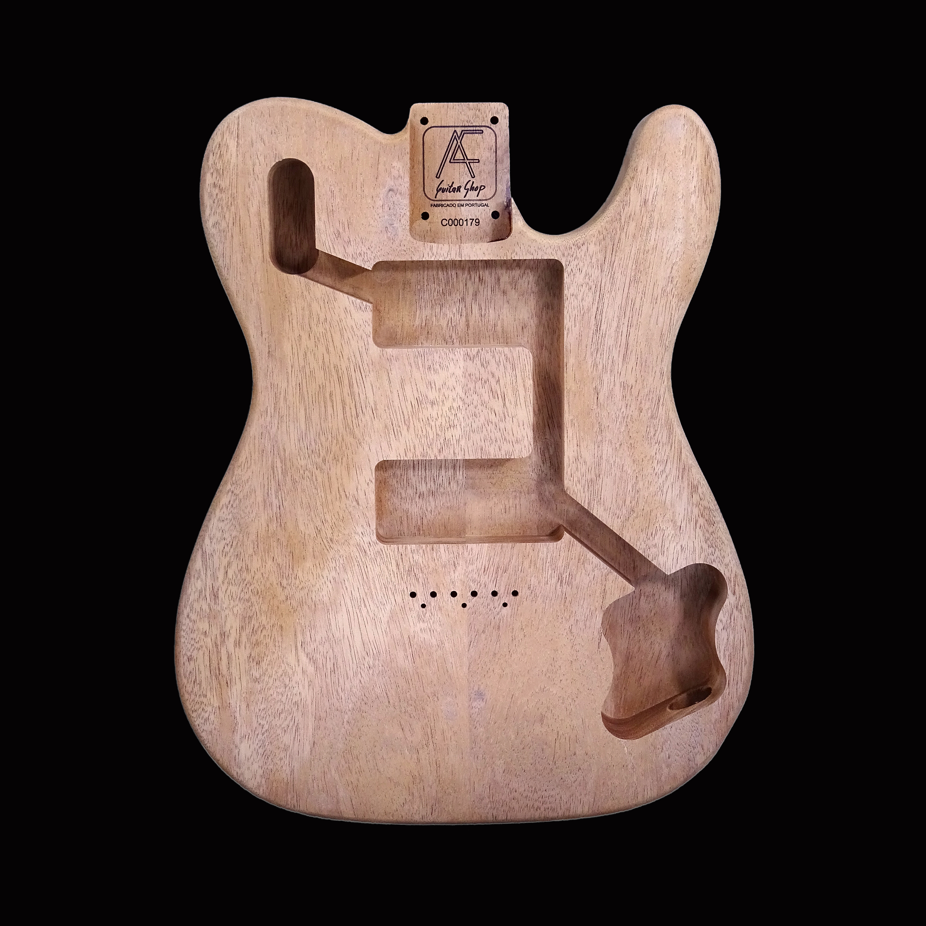 AC Tele Style 72D Mahogany Khaya Body - C000179