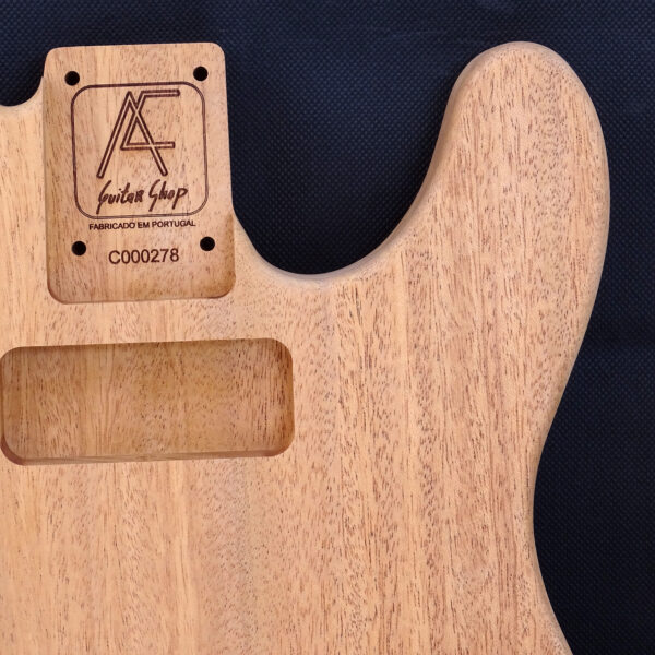 AC Tele Style One Piece Mahogany Khaya Body - C000278 - Image 4