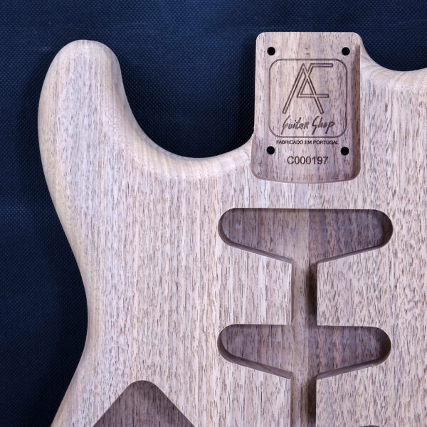 AC Strat Style American Walnut LH Body - C000197 - Image 3