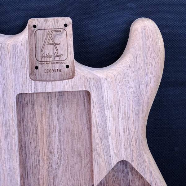 AC Strat Style Walnut Body - C000119 - Image 4
