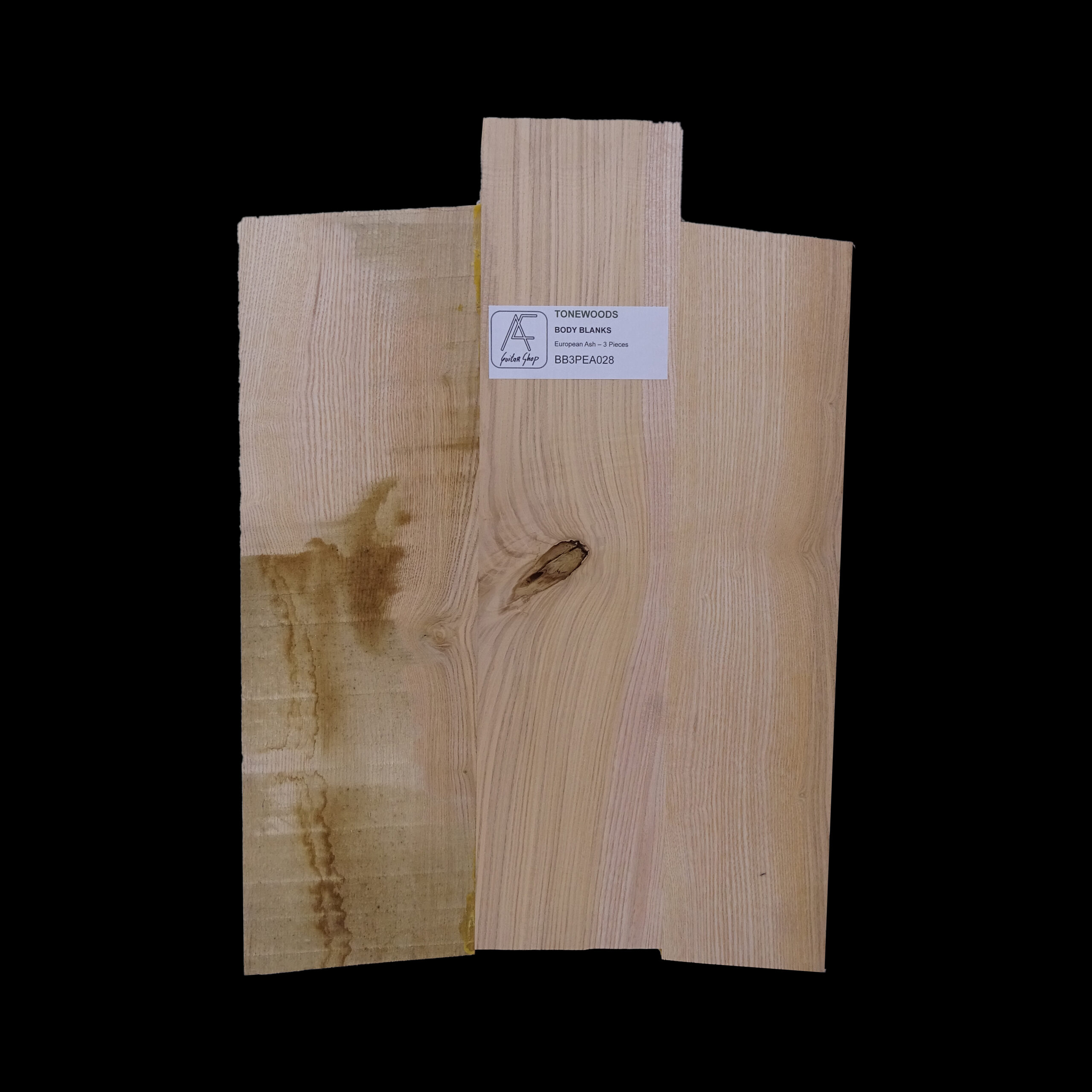 AC European Ash Body Blank 3 Pieces - BB3PEA028