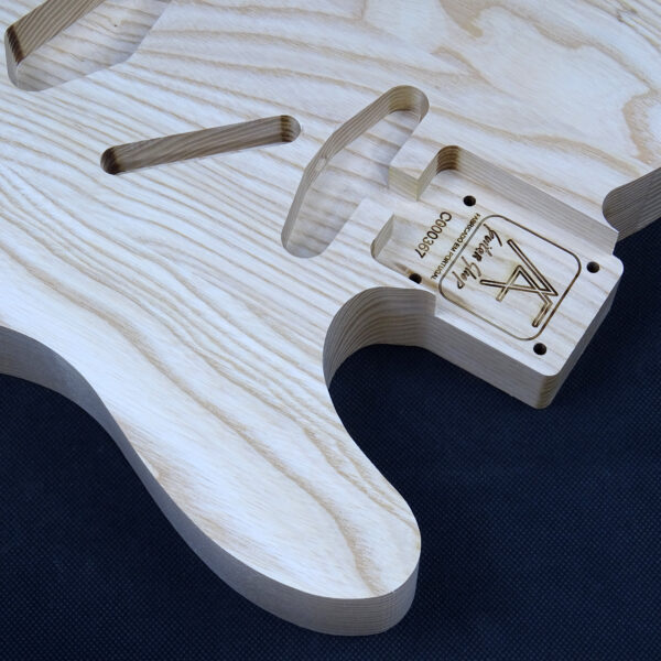 AC Tele Style European Ash Body - C000367 - Unfinished - Image 5