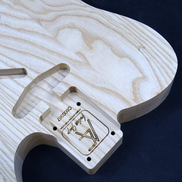 AC Tele Style European Ash Body - C000367 - Unfinished - Image 6