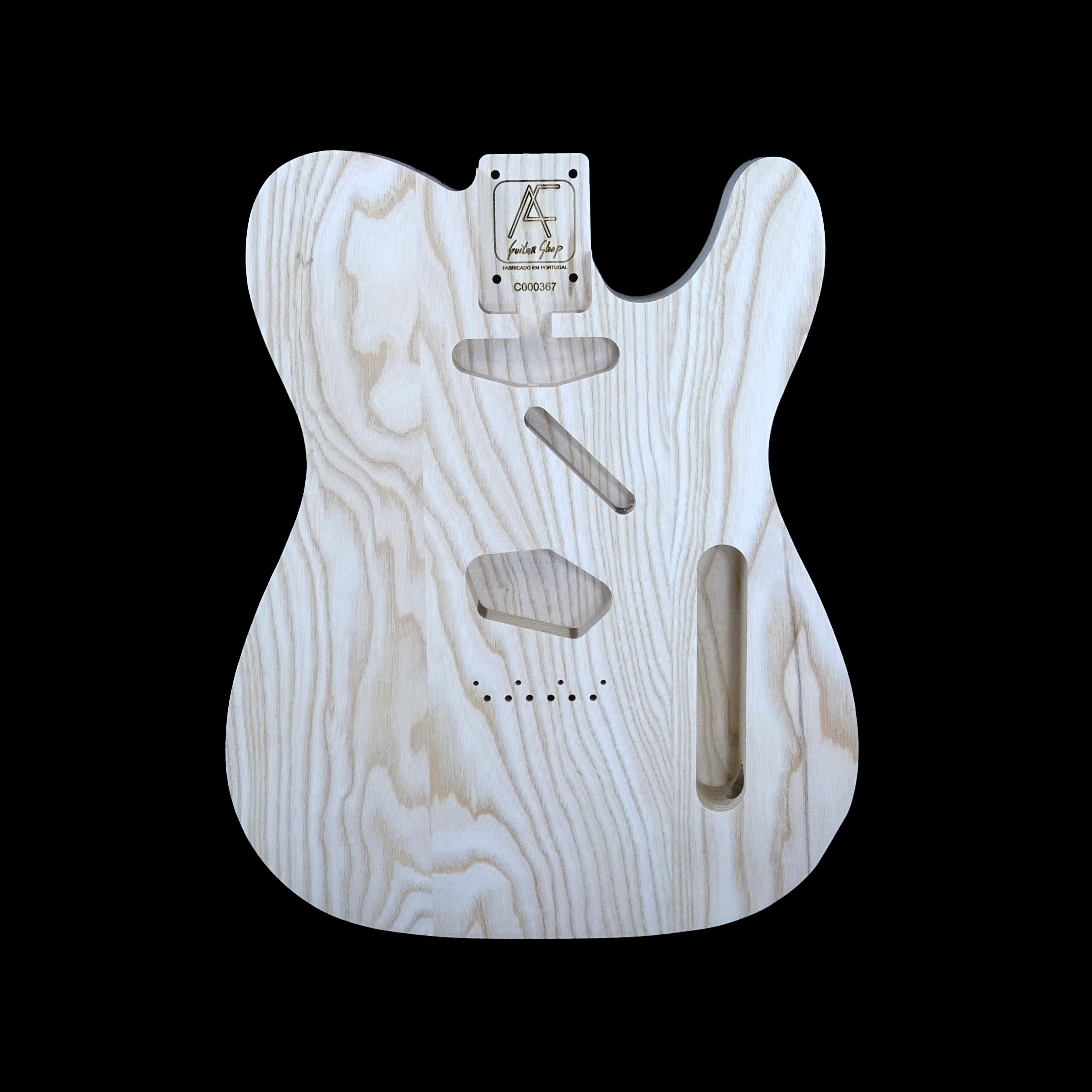 AC Tele Style European Ash Body - C000367 - Unfinished