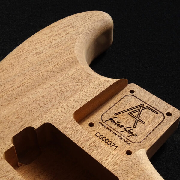 AC Modern Strat One Piece Mahogany Sipo Body - C000371 - Image 5