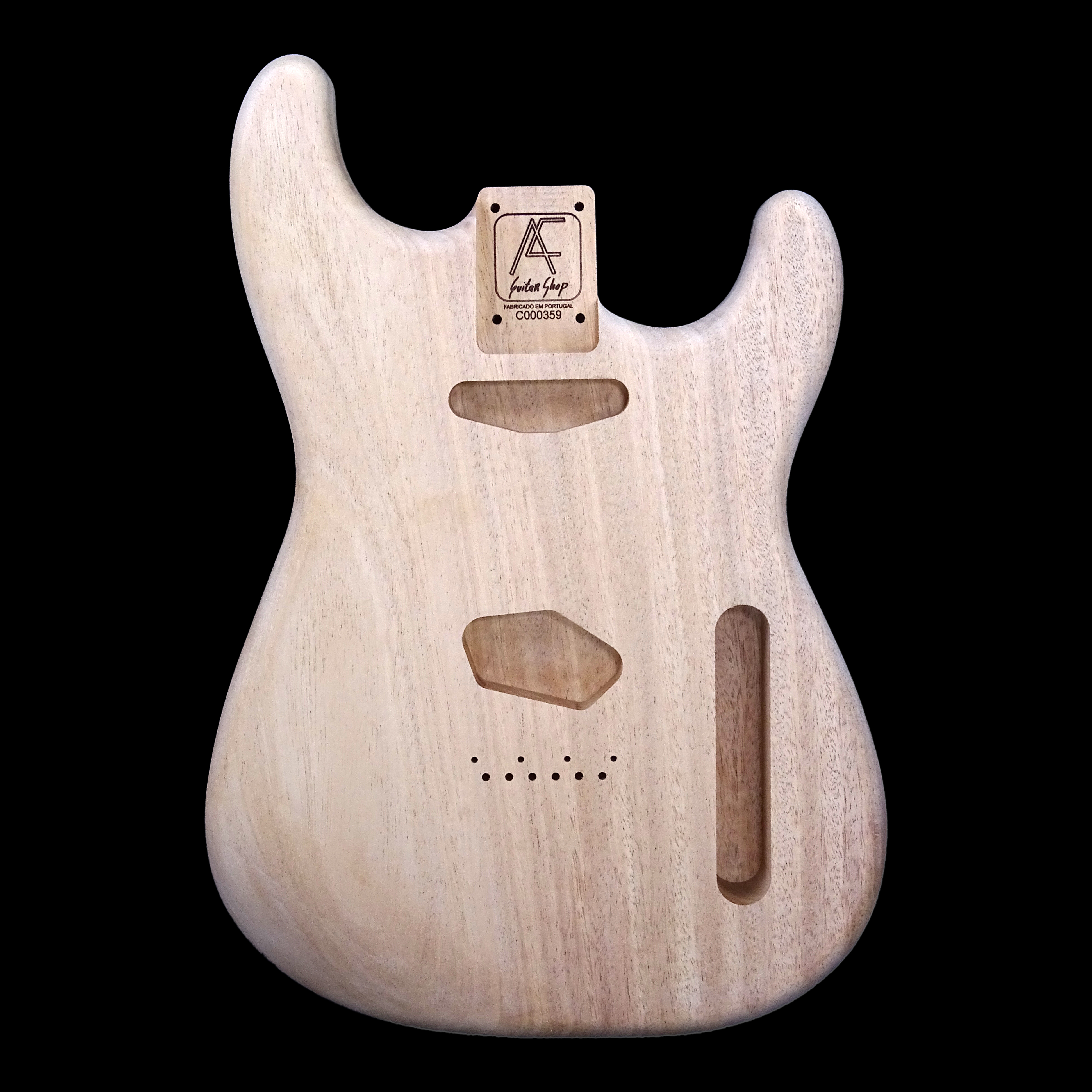 AC Strat-Tele Style Hybrid One Piece Mahogany Body - C000359