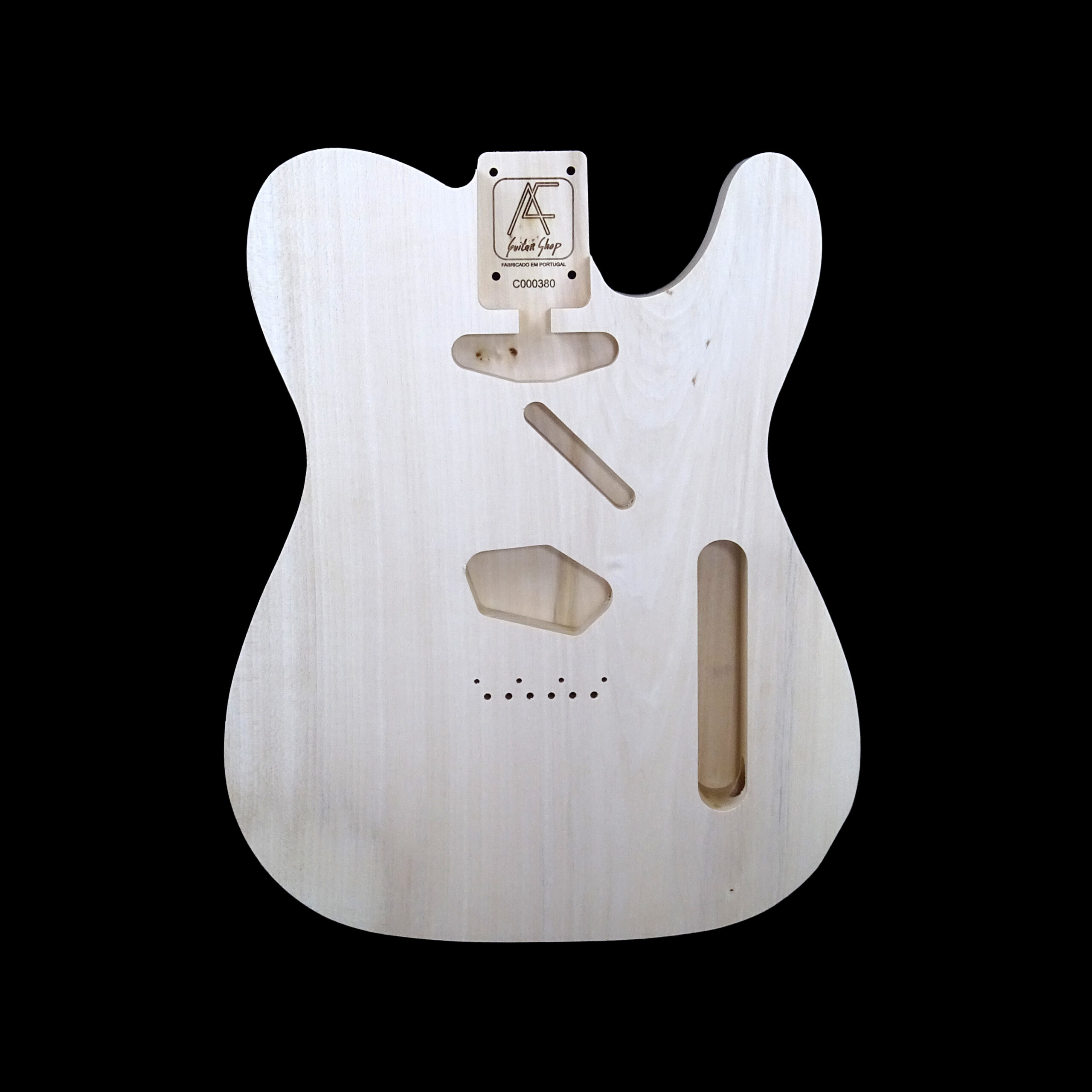 AC Tele Style One Piece Basswood Body - C000380 - Unfinished