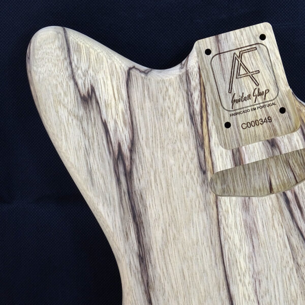 AC Offset Tele/Jazzcaster/Telemaster Korina/Black Limba Body - C000349 - Image 3