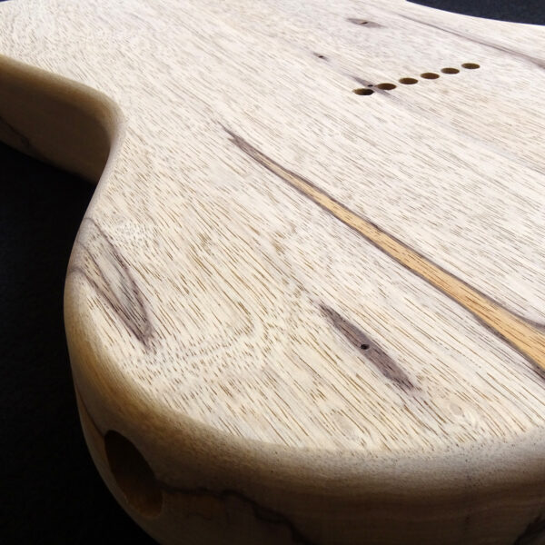 AC Offset Tele/Jazzcaster/Telemaster Korina/Black Limba Body - C000349 - Image 7