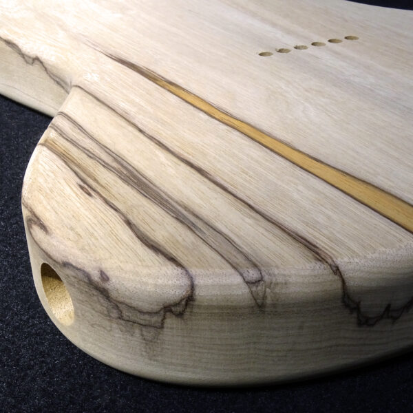 AC Offset Tele/Jazzcaster/Telemaster Korina/Black Limba Body - C000350 - Image 7